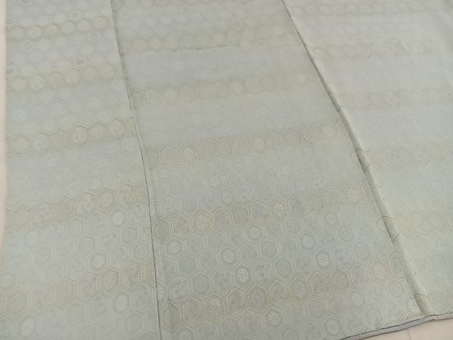 平和屋着物■上質な小紋 亀甲花文 金糸 正絹 逸品 BAAW6938mz