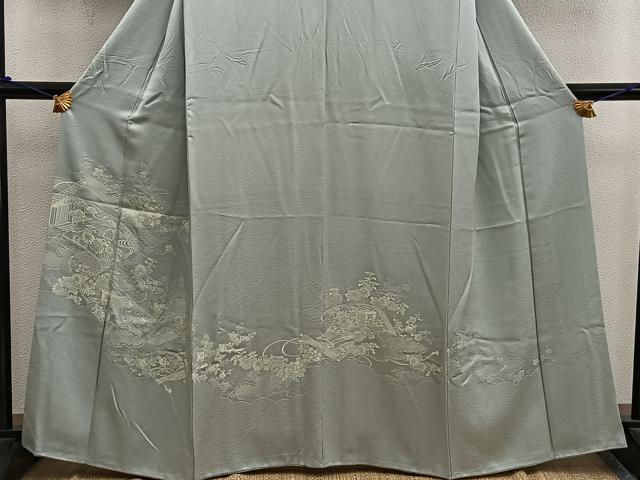 平和屋着物■豪華色留袖 御所車花文 正絹 逸品 BAAW6963mz