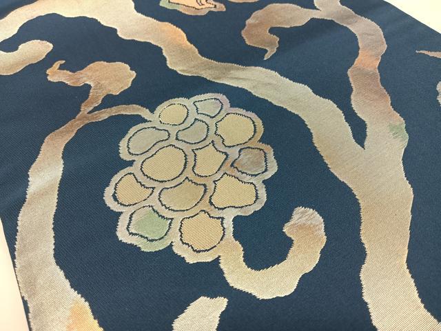 平和屋着物◎六通柄 本袋帯 花唐草文 金銀糸 正絹 逸品 BAAW7298qw