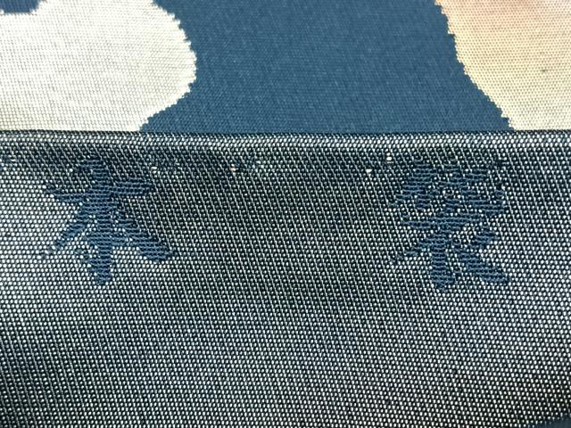 平和屋着物◎六通柄 本袋帯 花唐草文 金銀糸 正絹 逸品 BAAW7298qw