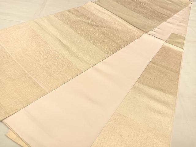 平和屋着物◎六通柄 本袋帯 霞文 引箔 正絹 逸品 BAAW7386qw