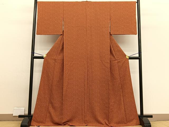 平和屋着物■上質な小紋 小花づくし 正絹 逸品 BAAW7608hv