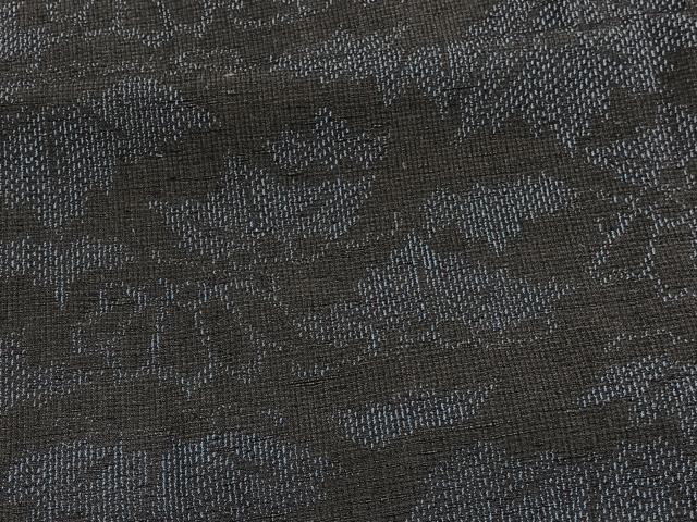 平和屋着物■上質な紬 草花文 正絹 逸品 BAAW7695hv