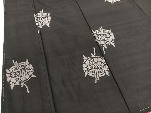 平和屋着物■本場大島紬 地空き 糸巻き文 正絹 逸品 未使用 BAAW7697hv