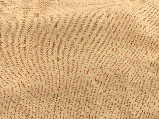 平和屋着物■上質な紬 麻の葉文様 正絹 逸品 BAAW7710hv