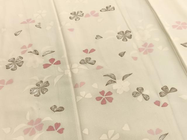 平和屋着物■訪問着 銀駒刺繍 舞桜文 ますいわ扱い 正絹 逸品 BAAW7747hv