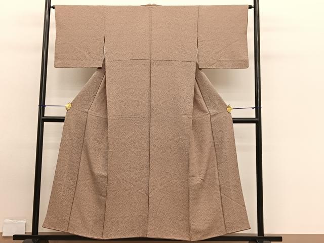 平和屋着物■上質な小紋 枝葉文 正絹 逸品 BAAW7751hv