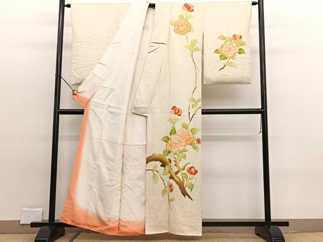 平和屋着物■訪問着 絞り 枝花文 ろうけつ染め 正絹 逸品 BAAW7788hv