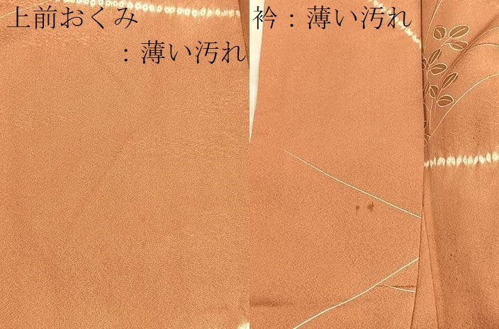平和屋着物■上質な小紋 絞り 枝花文 正絹 逸品 BAAW7808hv