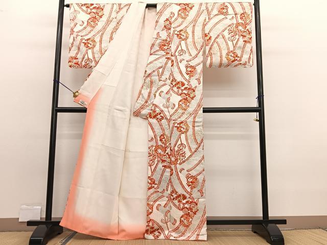 平和屋着物■上質な小紋 簾花丸文 金彩 やまと誂製 正絹 逸品 未使用 BAAW7812hv