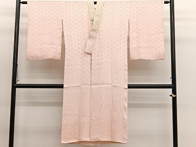 平和屋着物■長襦袢 袷 麻の葉文様 正絹 逸品 BAAW7865hv