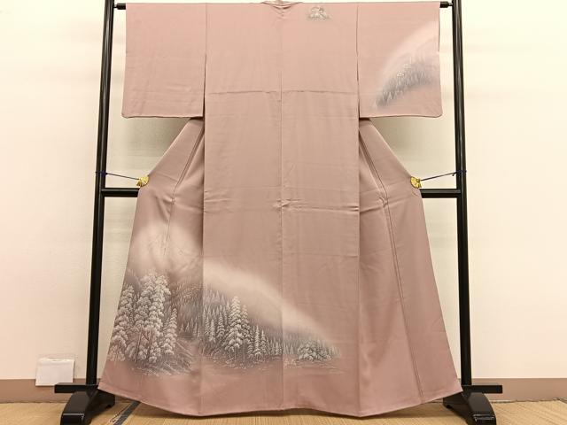 平和屋着物■訪問着 風景文 暈し染め 金彩 正絹 逸品 BAAW7874hv