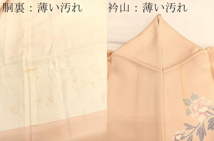 平和屋着物■訪問着 友禅 籬花文 正絹 逸品 BAAW7894hv