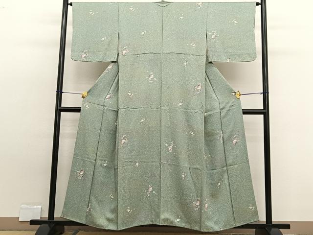 平和屋着物■上質な小紋 辻が花 たたき染め 金彩 正絹 逸品 BAAW7906hv