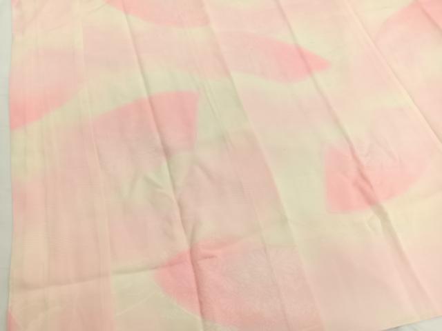 平和屋着物■長襦袢 袷 地紙花地紋 暈し染め 正絹 逸品 BAAW7914hv