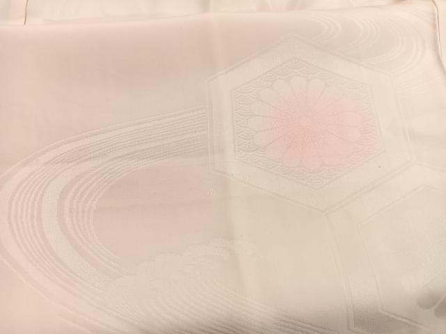 平和屋着物■長襦袢 無双仕立て 立波亀甲菊地紋 暈し染め 正絹 逸品 BAAW7919hv