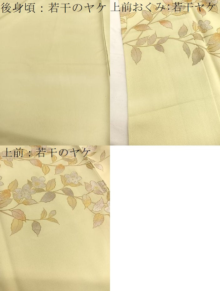 平和屋着物■訪問着 枝花文 金銀彩 正絹 逸品 BAAW7924hv