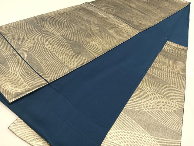 平和屋着物◎西陣 六通柄袋帯 幾何学文 引箔 正絹 逸品 BAAW8042qw