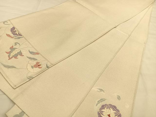 平和屋着物◎太鼓柄袋帯 綴れ 更紗唐草文 正絹 逸品 BAAW8049qw