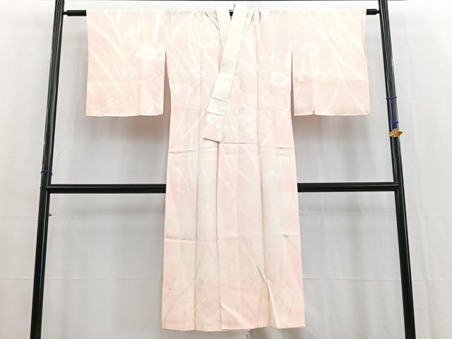 平和屋着物■長襦袢 無双仕立て 草花文 暈し染め 正絹 逸品 BAAW8390yc