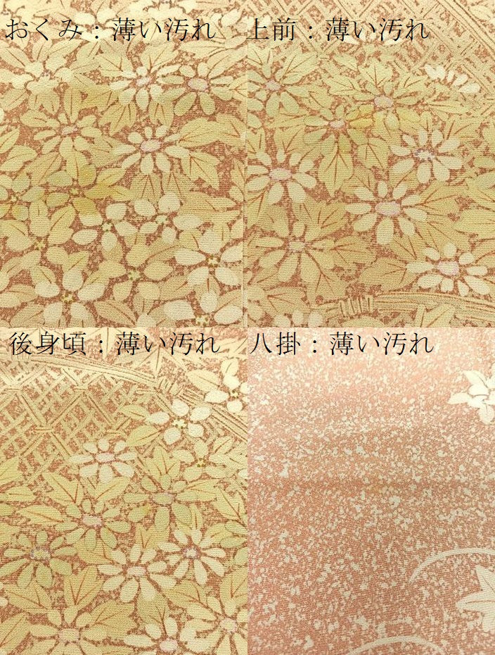 平和屋着物■訪問着 作家物 籬花文 正絹 逸品 BAAW8393yc