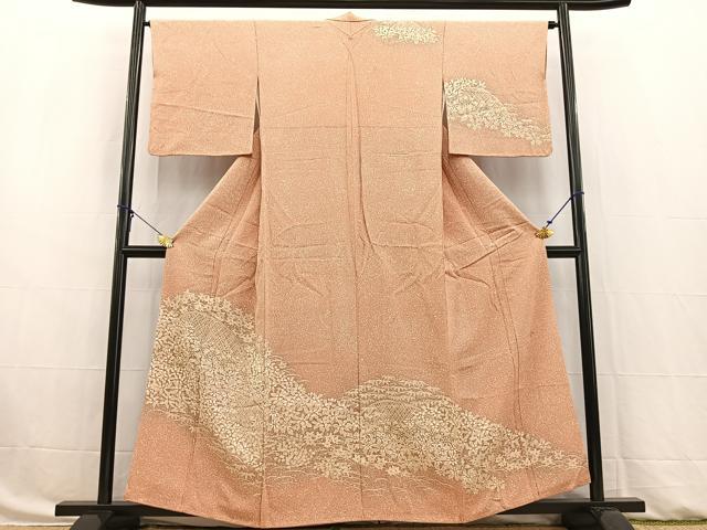 平和屋着物■訪問着 作家物 籬花文 正絹 逸品 BAAW8393yc