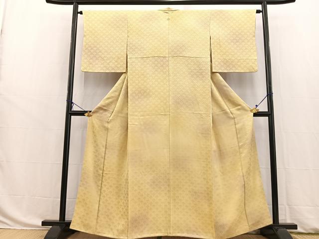 平和屋着物■上質な小紋 青海波文 暈し染め 正絹 逸品 BAAW8436yc
