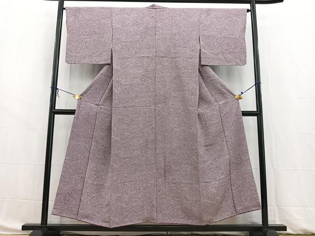 平和屋着物■江戸小紋 流水草花文 正絹 逸品 BAAW8439yc