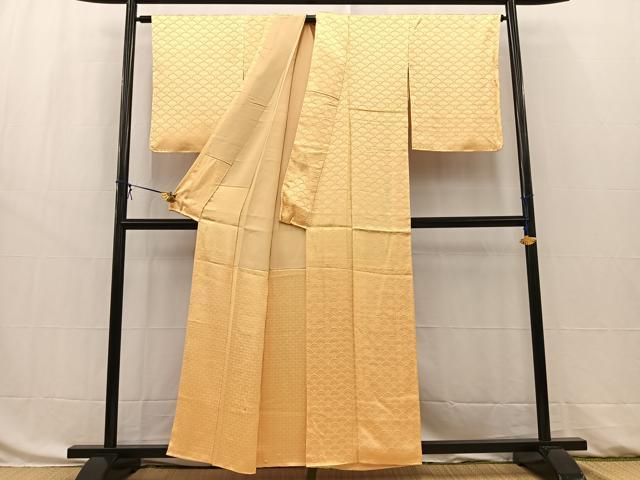 平和屋着物■上質な小紋 花青海波 暈し染め 正絹 逸品 BAAW8453yc