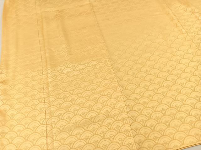 平和屋着物■上質な小紋 花青海波 暈し染め 正絹 逸品 BAAW8453yc