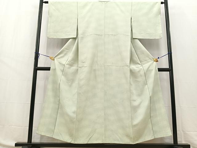 平和屋着物■上質な小紋 霞文 たたき染 鬼しぼ縮緬 正絹 逸品 BAAW8464yc