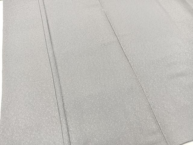 平和屋着物■上質な色無地 氷割れ地紋 暁鼠色 正絹 逸品 未使用 BAAW8477yc