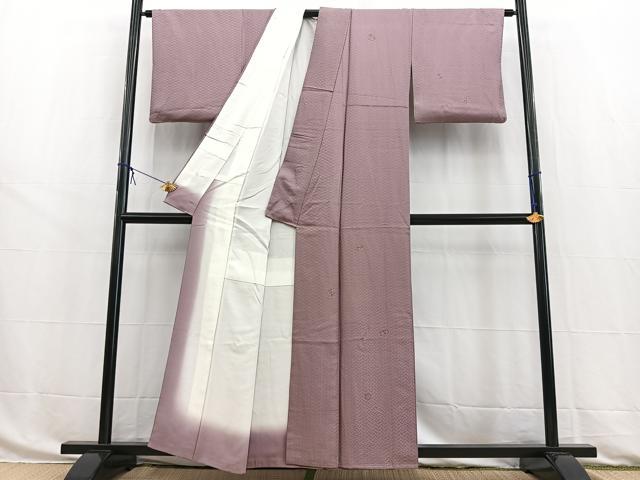 平和屋着物■訪問着 吉祥花蝶文 正絹 逸品 BAAW8484yc