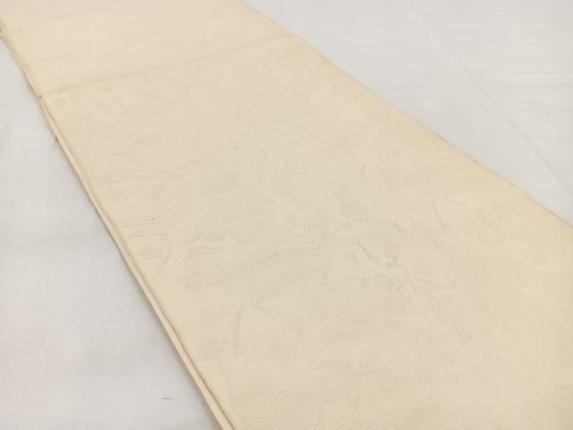 平和屋着物◎六通柄 本袋帯 つづれ錦 狩猟文 正絹 逸品 BAAW8541yc