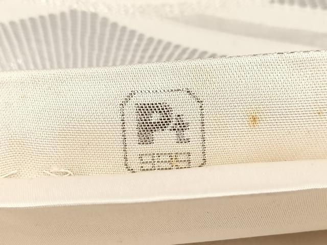 平和屋着物◎六通柄袋帯 唐織 亀甲花文 プラチナ箔 正絹 逸品 BAAW8579yc