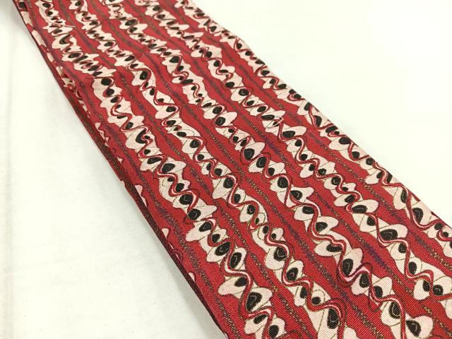 平和屋着物◎半幅帯 間道 金彩 綿 BAAW8783yc