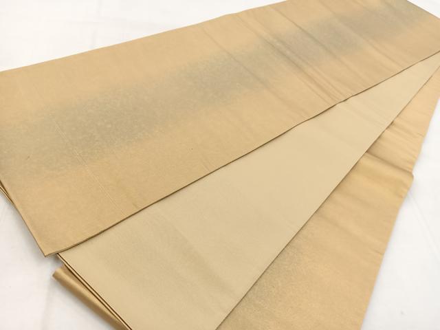 平和屋着物◎六通柄袋帯 霞文 金糸 引箔 正絹 逸品 BAAW8890yc