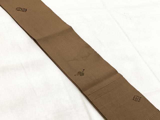 平和屋着物◎男性 本場筑前博多織 角帯 宝尽くし文 正絹 逸品 BAAW8919yc