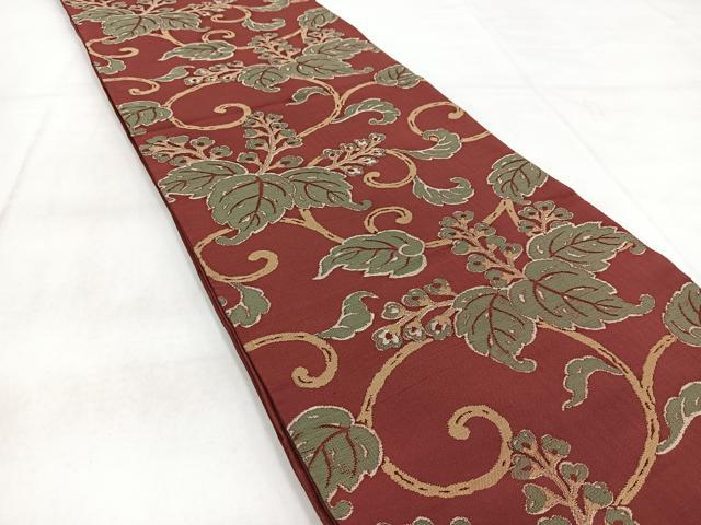 平和屋着物◎六通柄袋帯 桐唐草文 正絹 逸品 BAAW8937yc