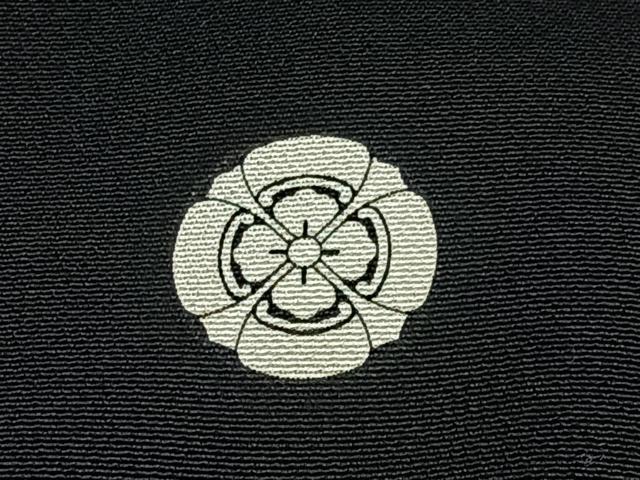 平和屋着物■豪華黒留袖 駒刺繍 飛鶴熨斗花文 金彩 正絹 逸品 BAAW9023hj