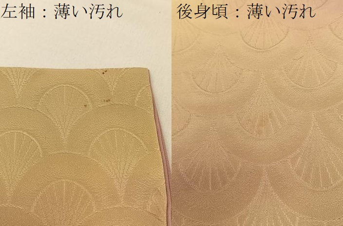 平和屋着物■上質な小紋 青海波地紋 暈し染め 正絹 逸品 BAAW9026hj