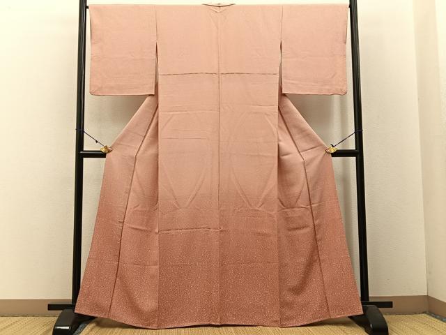 平和屋着物■訪問着 作家物 霞文 たたき染め 鬼しぼ縮緬 正絹 逸品 BAAW9029hj