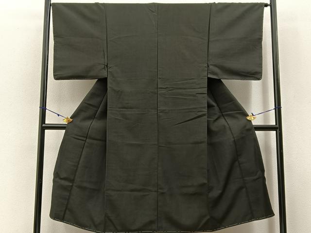 平和屋着物■男性 紬 格子柄 正絹 逸品 未使用 BAAW9045hj