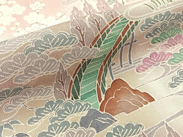平和屋着物■訪問着 松竹梅 御所解文 暈し染め 正絹 逸品 BAAW9051hj