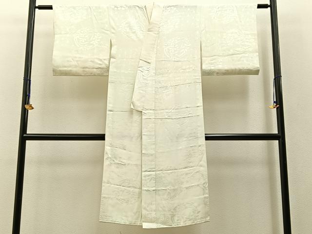 平和屋着物■長襦袢 無双仕立て 花丸地紋 暈し染め 正絹 逸品 BAAW9066hj