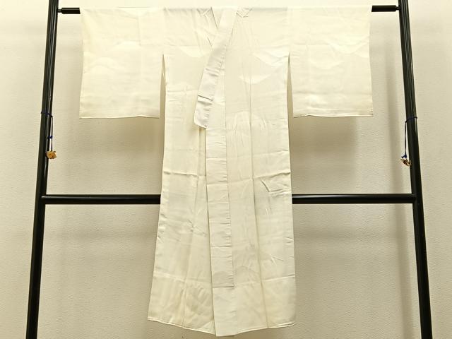 平和屋着物■長襦袢 無双仕立て 重ね山地紋 正絹 逸品 BAAW9067hj