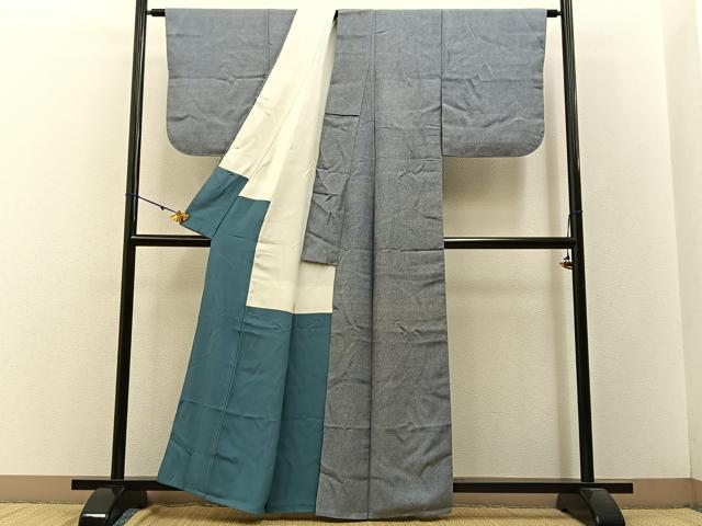 平和屋着物■江戸小紋 鮫小紋柄 正絹 逸品 BAAW9077hj