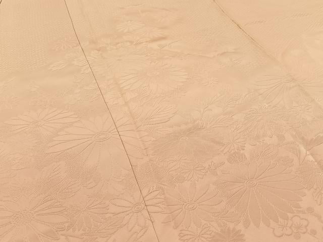 平和屋着物■訪問着 花地紋 暈し染め 反端付き 正絹 逸品 BAAW9098hj
