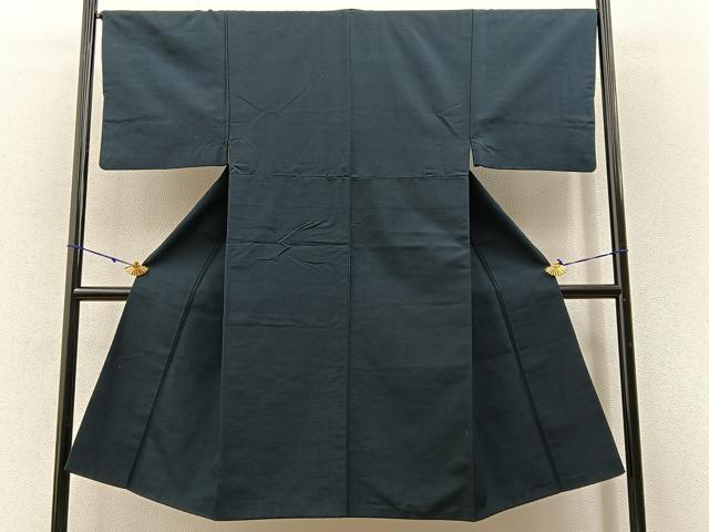 平和屋着物■男性 紬 色無地 仙斎茶色 正絹 逸品 BAAW9129hj