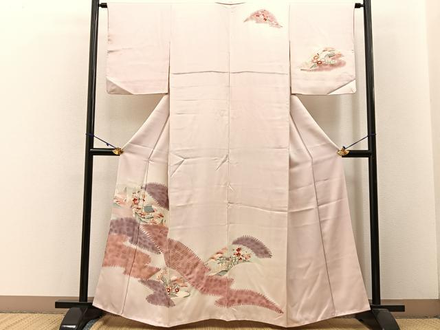 平和屋着物□訪問着 松竹梅 御所解文 暈し染め 金彩 三越扱い